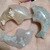 1pcs NATURAL QUARTZ CRYSTAL Cherry Blossom Agate Hand-carved dolphin