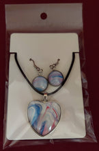 Load image into Gallery viewer, Heart Necklace and Earring Set