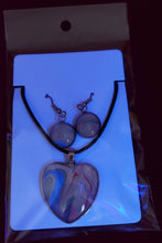 Load image into Gallery viewer, Heart Necklace and Earring Set