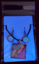 Load image into Gallery viewer, Square Necklace and Earring Set