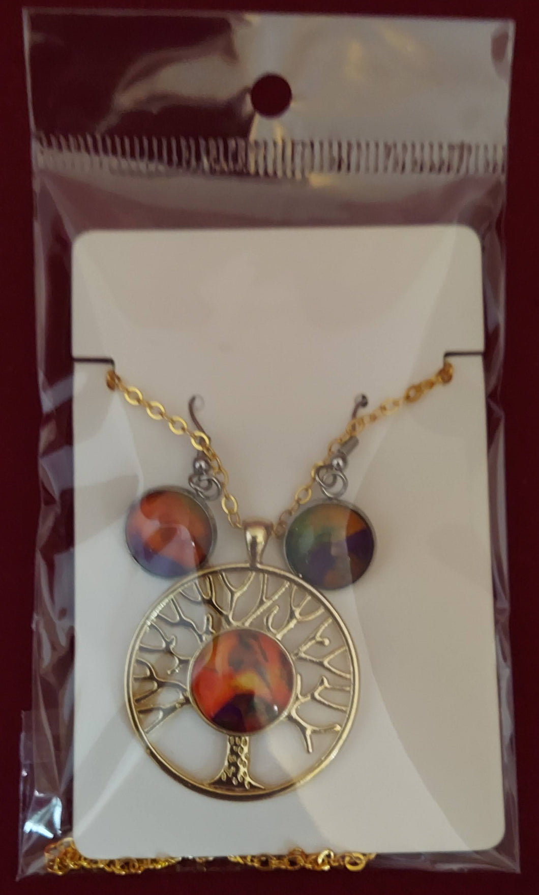 Tree of Life (Yggdrasil) Necklace and Earring Set