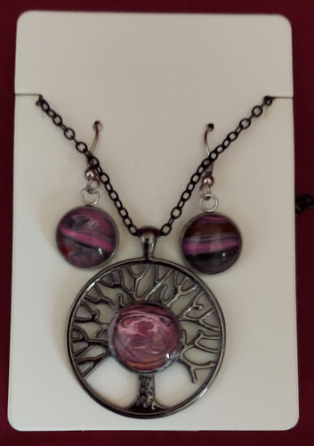 Tree of Life (Yggdrasil) Necklace and Earring Set