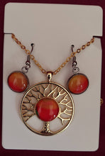 Load image into Gallery viewer, Tree of Life (Yggdrasil) Necklace and Earring Set