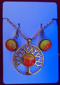 Tree of Life (Yggdrasil) Necklace and Earring Set