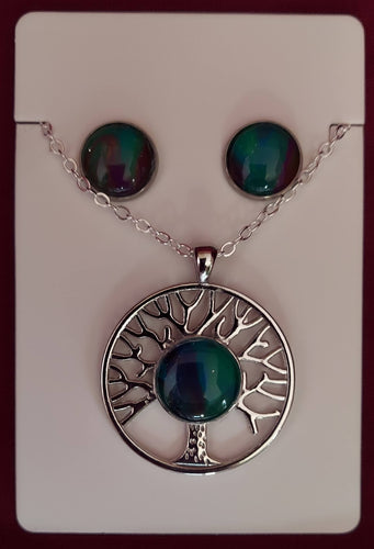 Tree of Life (Yggdrasil) Necklace and Earring Set