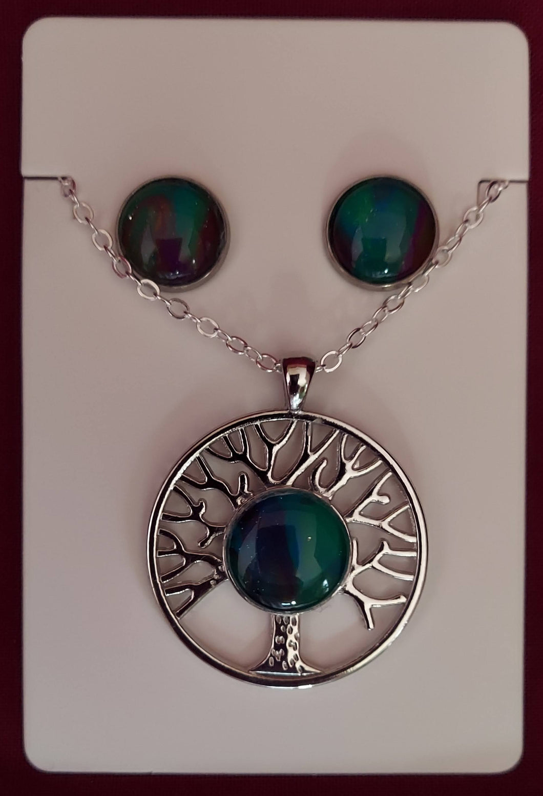 Tree of Life (Yggdrasil) Necklace and Earring Set