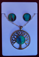 Load image into Gallery viewer, Tree of Life (Yggdrasil) Necklace and Earring Set