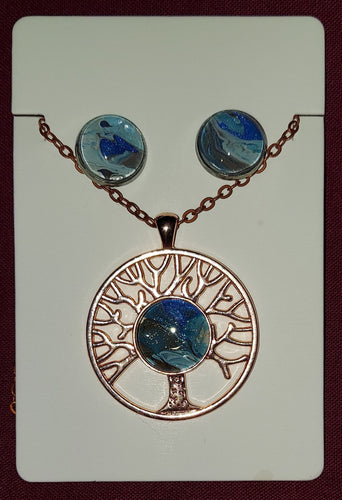 Tree of Life (Yggdrasil) Necklace and Earring Set