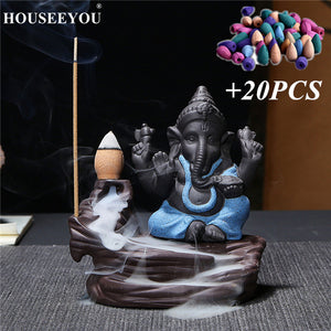 Ganesha Waterfall Backflow Incense Burner