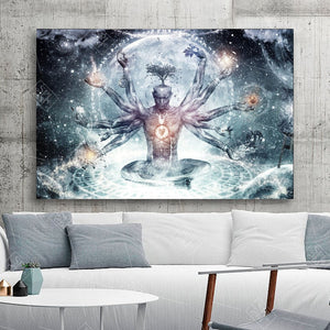 Meditation Spiritual Fantasy Poster Hd Print Canvas Painting Buddha Zen Wall Art Decoration Picture for Living Room No Framed