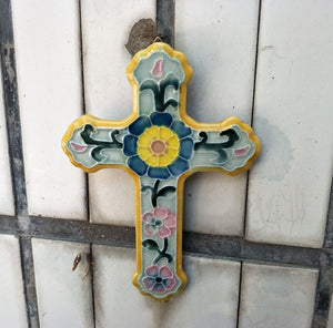 Ceramic Cross Sculpture