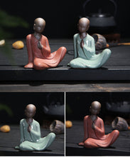 Load image into Gallery viewer, Mini Buddha Statues Tathagata India Yoga Mandala Sculptures Ceramic Tea Ceremony Ornaments Gift Home Decor Monk Figurine