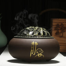 Load image into Gallery viewer, Ceramic Incense Stove with Antique Copper Cover - 5 Styles