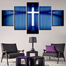 Load image into Gallery viewer, Canvas Print Cross Wall Hanging Set