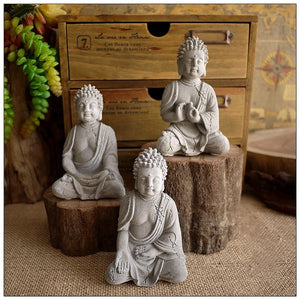 Cement Buddha Statue - 3 Styles