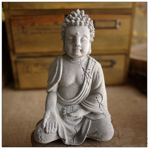 Cement Buddha Statue - 3 Styles