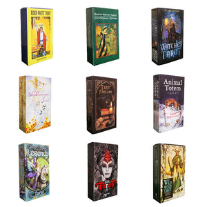 Choice of: Rider Waite, Smith-Waite, Witches, Shadowscapes, Familiars, Animal Totem, Legends, Dark or Wild Wood Tarot Decks