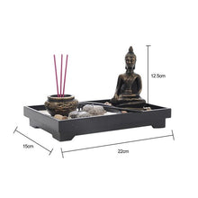 Load image into Gallery viewer, Zen Buddha Statue Candle and Incense Holder