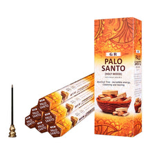 Load image into Gallery viewer, Palo Santo Indian Incense Sticks - Approx 18 Sticks/Tube and 6 Tubes/Box