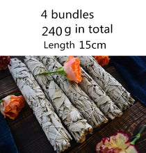 Load image into Gallery viewer, Genuine Pure Leaf White Sage - 2/4/6 or 12 Wands - Approx 15cm Long