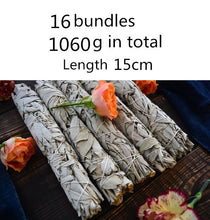 Load image into Gallery viewer, Genuine Pure Leaf White Sage - 2/4/6 or 12 Wands - Approx 15cm Long