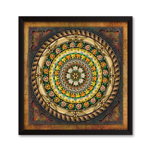 Indian Mandala Canvas Print - Framed or Unframed, Mix and Match