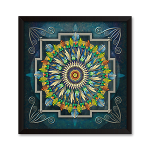 Indian Mandala Canvas Print - Framed or Unframed, Mix and Match