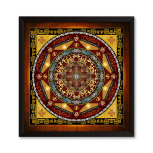 Indian Mandala Canvas Print - Framed or Unframed, Mix and Match