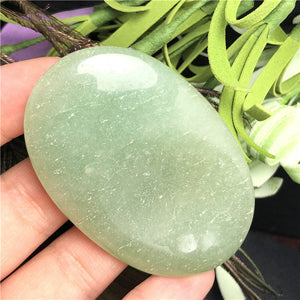 Choice of: Obsidian, Dongling Jade or Flourite Natural Crystal "Worry" Stone