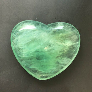 Natural Green Fluorite Heart