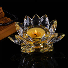 Load image into Gallery viewer, Crystal Lotus Butter Lamp Holder