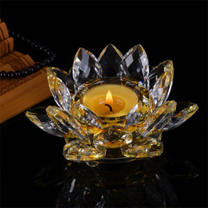 Crystal Lotus Butter Lamp Holder