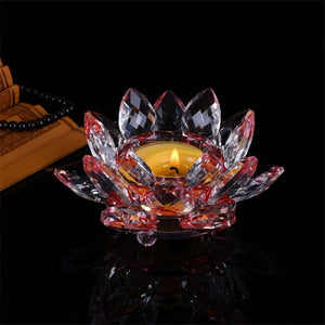 Crystal Lotus Butter Lamp Holder