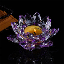 Load image into Gallery viewer, Crystal Lotus Butter Lamp Holder