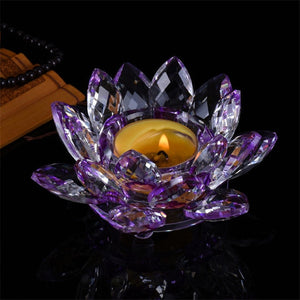 Crystal Lotus Butter Lamp Holder