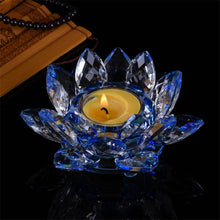 Load image into Gallery viewer, Crystal Lotus Butter Lamp Holder