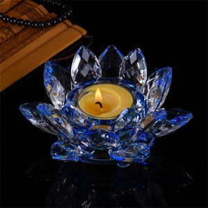 Crystal Lotus Butter Lamp Holder