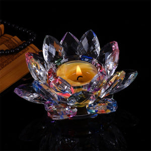 Crystal Lotus Butter Lamp Holder