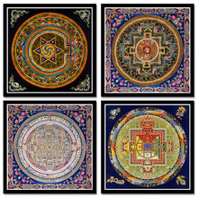 Load image into Gallery viewer, Tibetan Thangka Mandala Art Paintings Buddha Art Wall Pictures Home Decor Culture Spiritual Canvas Painting Religion Canvas Art