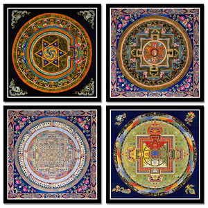 Tibetan Thangka Mandala Art Paintings Buddha Art Wall Pictures Home Decor Culture Spiritual Canvas Painting Religion Canvas Art