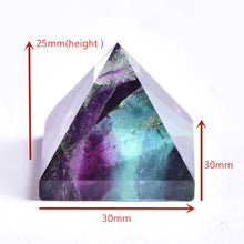 Load image into Gallery viewer, Natural Crystal Pyramid - Choice of 6 varieties (larger is approx 25mm x 30 mm x 30 mm)