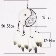 Load image into Gallery viewer, 1PCS 6.5&quot; Diameter Dream Catcher Handmade Traditional Dream Catche Yin Yang 16&quot; Long Home Decoration Hot