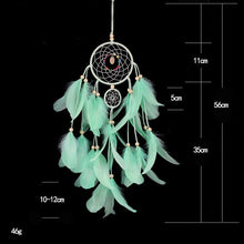 Load image into Gallery viewer, DIY Owl Feather Crafts Dream Catcher Wind Chimes Handmade Dreamcatcher Net With Feather Beads for Wall Hanging Home Decor