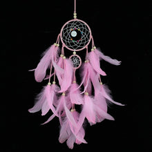 Load image into Gallery viewer, DIY Owl Feather Crafts Dream Catcher Wind Chimes Handmade Dreamcatcher Net With Feather Beads for Wall Hanging Home Decor