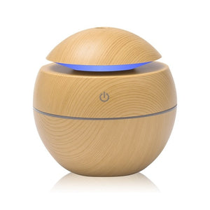 Mini Air Humidifier USB Ultrasonic Aroma Diffuser Wood Grain 7 LED Light  Electric Essential Oil Diffuser For Home Aromatherapy