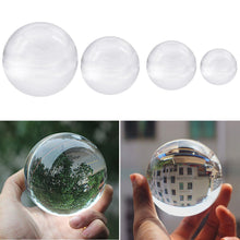 Load image into Gallery viewer, 4 size Crystal Ball Sphere Figurines Miniatures PPhotography Props Lensball Bridal Wedding Party Decoration Tool