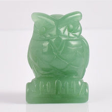 Load image into Gallery viewer, Carved Owl Natural Crystal 1.5 inch Figurine Handmade