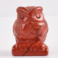 Load image into Gallery viewer, Carved Owl Natural Crystal 1.5 inch Figurine Handmade