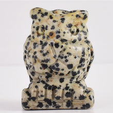 Load image into Gallery viewer, Carved Owl Natural Crystal 1.5 inch Figurine Handmade