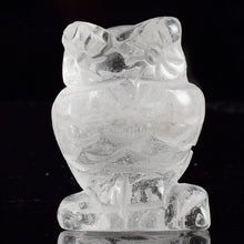 Load image into Gallery viewer, Carved Owl Natural Crystal 1.5 inch Figurine Handmade